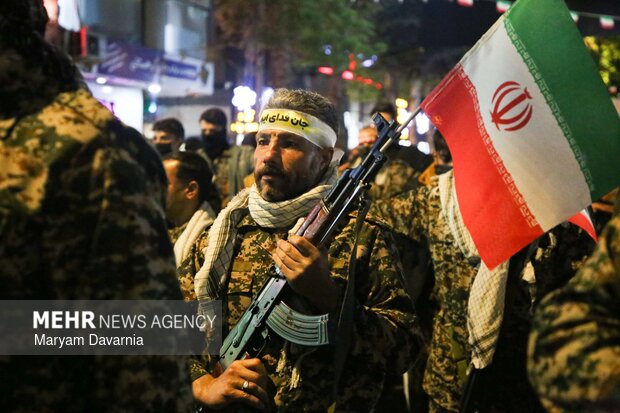 رزمایش جان فدا برای ایران امام رضایی در بجنورد