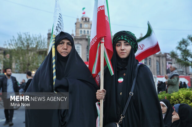 رزمایش جان فدایان امام رضایی در تبریز