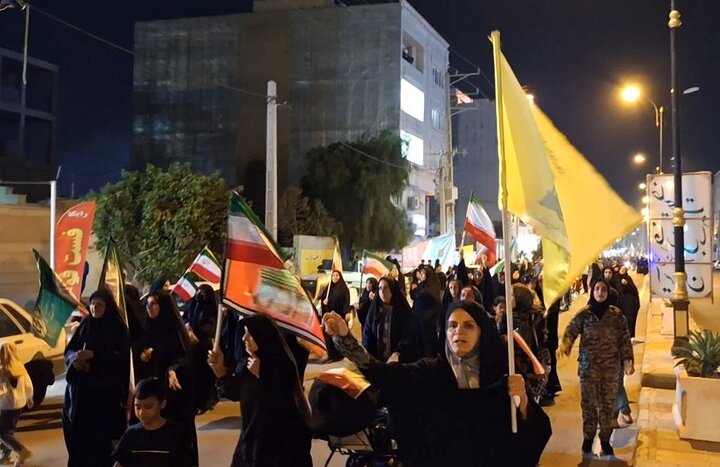 راهپیمایی مردمی در گناوه