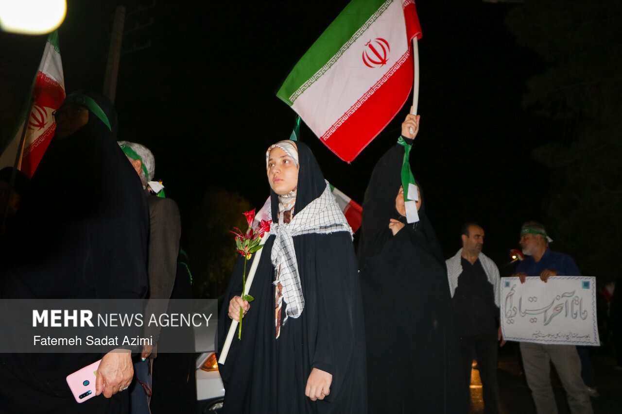 شاهنامه خوانی«گرُدآفرید» همدانی در رزمایش جانفدا