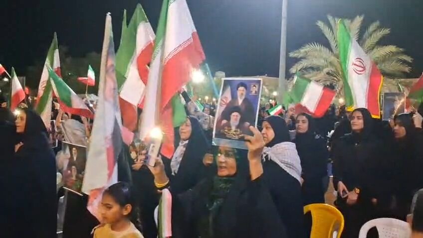 اجتماع و راهپیمایی جانفدای امام رضایی در آبدان