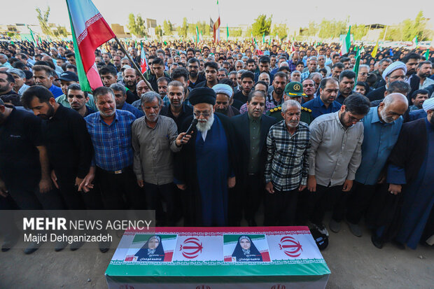 تشییع شهیده جان‌فدای ایران «فاطمه موحدان» در یزد
