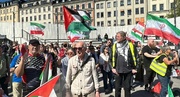 İsveç'te İran'a askeri müdahale protesto edildi