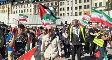İsveç'te İran'a askeri müdahale protesto edildi
