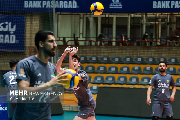تمرین تیم ملی والیبال