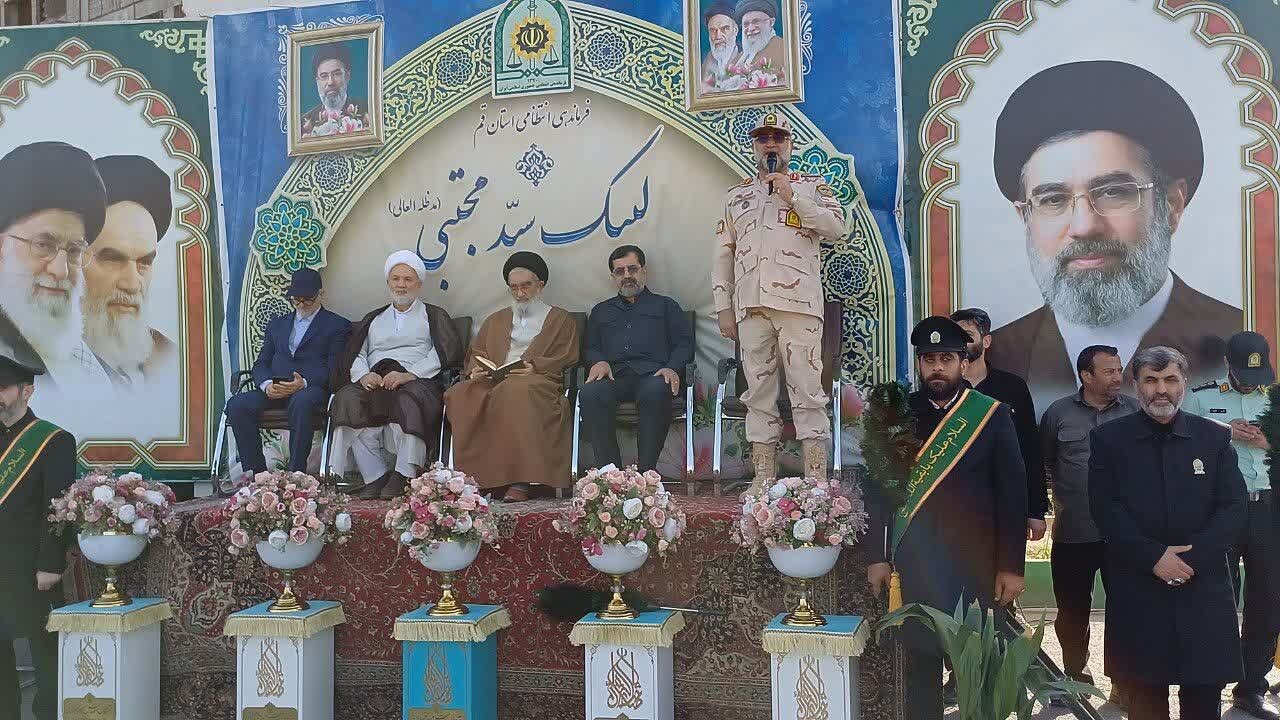 رزمایش «اقتدار پلیس» در قم برگزار شد؛اعزام ۴۱ دسته رزمی به مناطق کویری