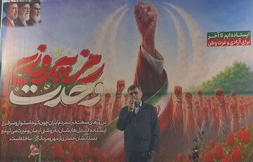 حیدری نژاد: حضور مردم در میدان پشتوانه معنوی رزمندگان است