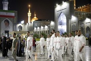 Iran Natl. Beach teams visit Imam Reza shrine after Sanya win