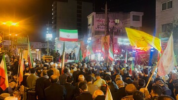 مراسم وداع با شهید گمنام در  راهپیمایی اقتدار نکا
