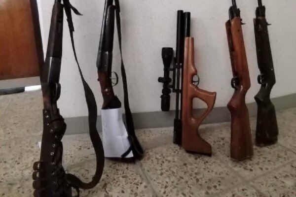 کشف ۷ قبضه سلاح و دستگیری ۸ متخلف زیست‌محیطی در گچساران
