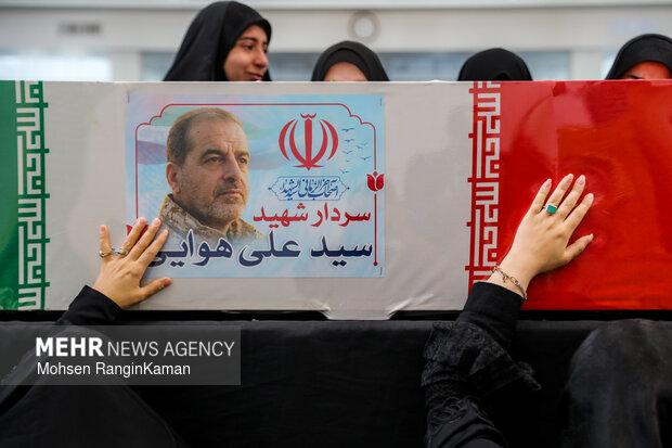 تشییع پیکر مطهر سردار شهید سید علی موسوی هوایی