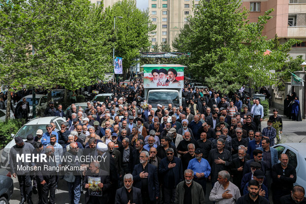 تشییع پیکر مطهر سردار شهید سید علی موسوی هوایی