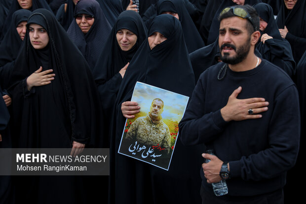 تشییع پیکر مطهر سردار شهید سید علی موسوی هوایی