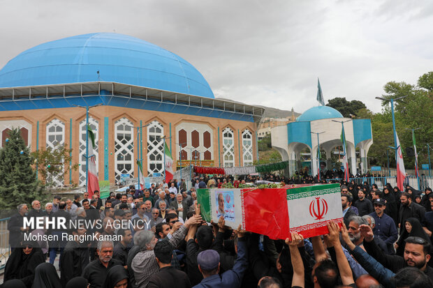 تشییع پیکر مطهر سردار شهید سید علی موسوی هوایی