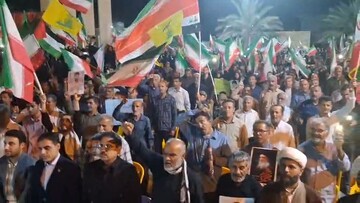 اجتماع باشکوه مردم انقلابی در آبدان