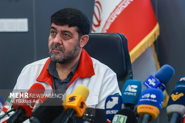 نشست خبری رئیس جمعیت هلال احمر