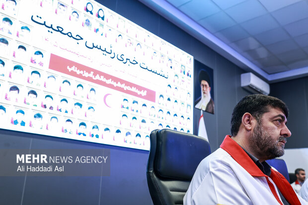 نشست خبری رئیس جمعیت هلال احمر
