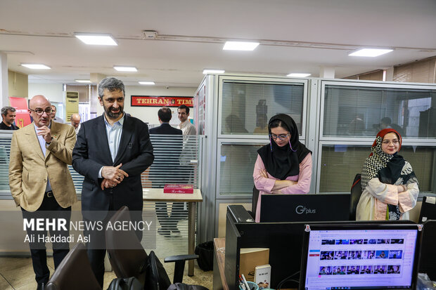 بازدید معاون ارتباطات و اطلاع رسانی دفتر رئیس جمهور از گروه رسانه ای مهر