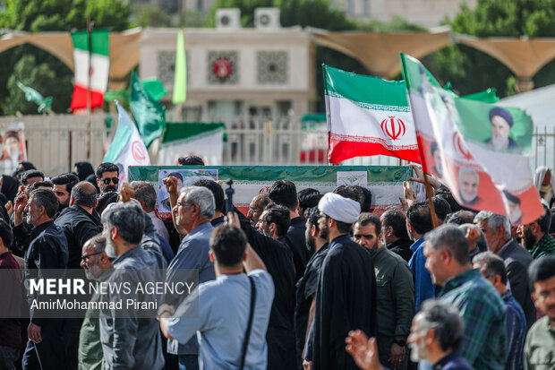 تشییع شهید گرایی در قم