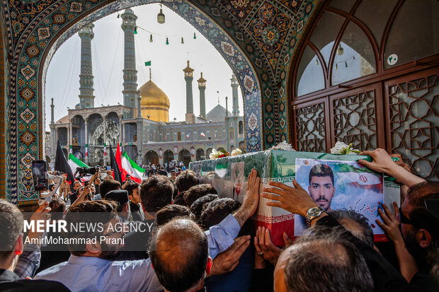 تشییع شهید گرایی در قم