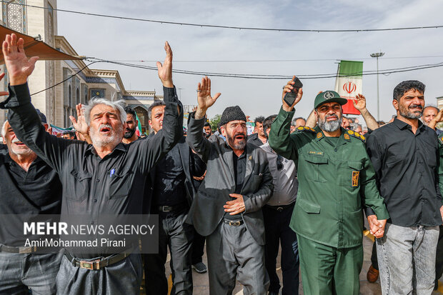 تشییع شهید گرایی در قم