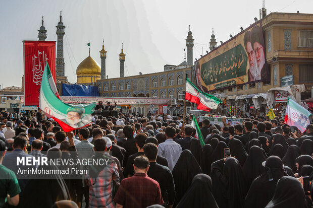 تشییع شهید گرایی در قم