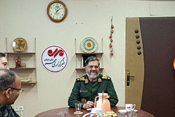 حضور فرمانده سپاه سلمان در دفتر خبرگزاری مهر سیستان و بلوچستان