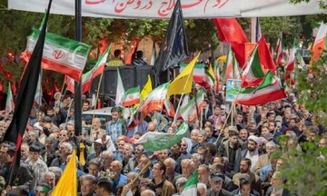 شکوه حضور مردم خمین در حمایت از رهبر معظم انقلاب