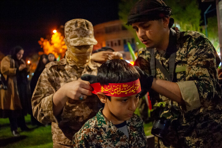 کاروان نمادین اعزام به جبهه در همدان