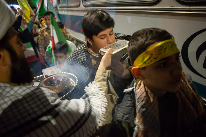 کاروان نمادین اعزام به جبهه در همدان