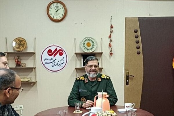حضور فرمانده سپاه سلمان در دفتر خبرگزاری مهر سیستان و بلوچستان