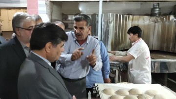 برخورد با یک نانوایی متخلف در مشهد