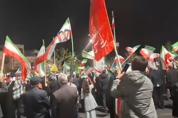مردم تبریز در شب‌های اقتدار ملی میدان‌داری می‌کنند