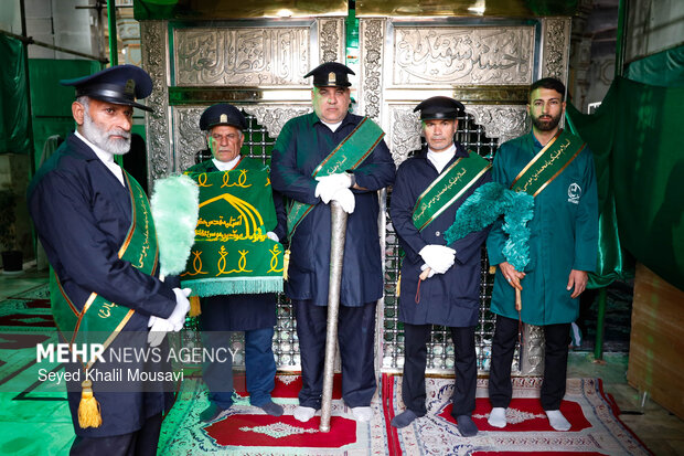 آیین حضور تولیت آستان قدس علوی در آستان مقدس حضرت محمدبن موسی الکاظم (سبزقبا) دزفول