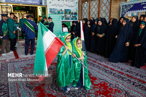 آیین حضور تولیت آستان قدس علوی در آستان مقدس حضرت محمدبن موسی الکاظم (سبزقبا) دزفول