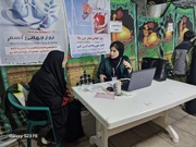 ویزیت رایگان با حضور پزشکان متخصص در حاشیه تجمع شبانه مردم ازنا