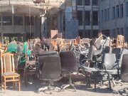 ساختمان سازمان جهاد کشاورزی لرستان ۶۳ روز بعد از حمله دشمن