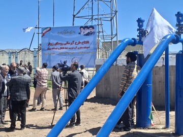 افتتاح طرح آبرسانی روستای زویار قزوین