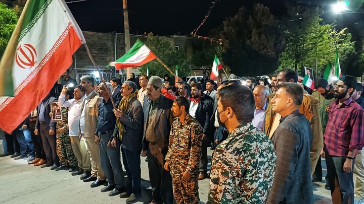 تجمع باشکوه مردم مارگون در هفتادهمین شب دفاع از رهبری