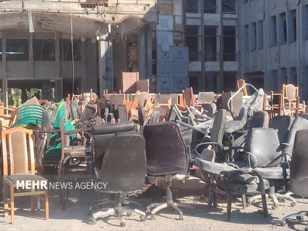 ساختمان سازمان جهاد کشاورزی لرستان ۶۳ روز بعد از حمله دشمن