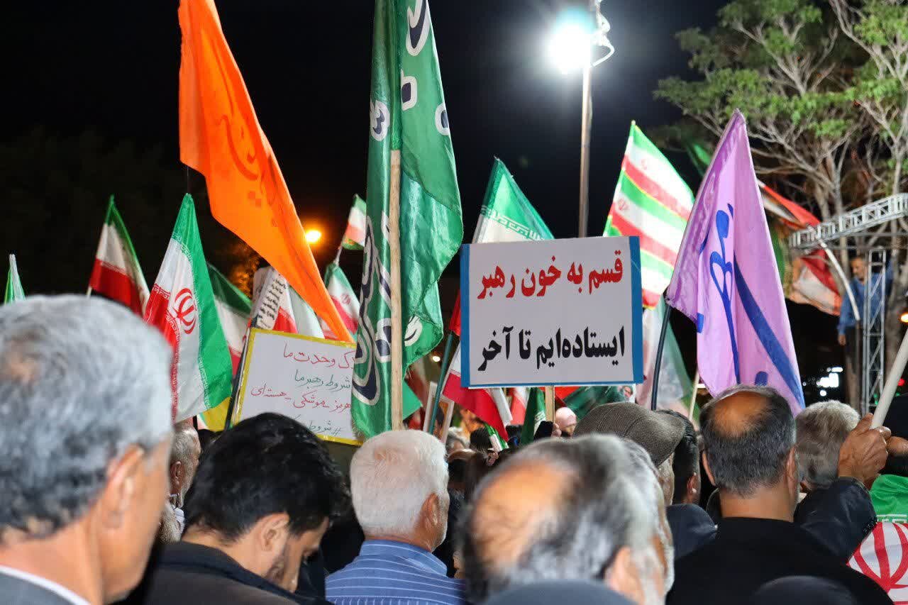 شکوه حضور مردم خمین در حمایت از رهبر معظم انقلاب