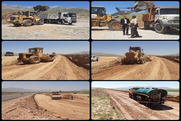 آغاز احداث دوربرگردان استاندارد در جاده اصلی دورود - ازنا