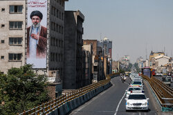 رژه خودرویی تاکسیرانان تهران برای بیعت با رهبر انقلاب
