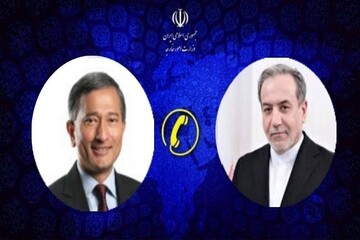 مباحثات هاتفية بين وزيرا خارجية ايران وسنغافورة