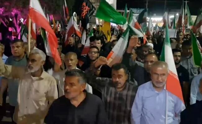 حضور مردم خستگی ناپذیر الوند در سنگر خیابان