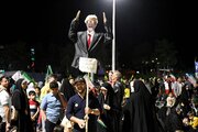 Birjand people rally in support of Iran