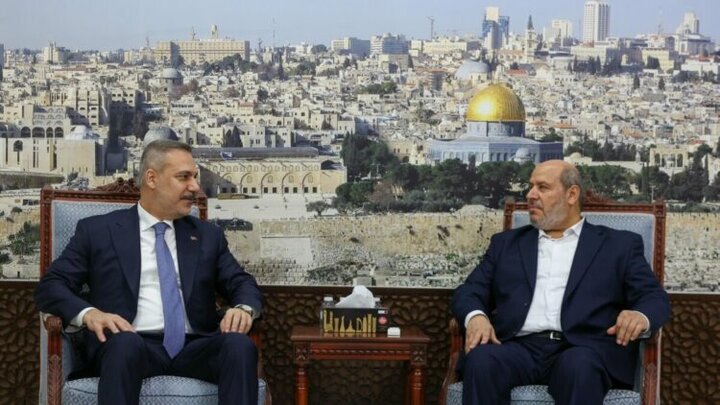 Bakan Fidan’dan Hamas Siyasi Büro Üyesi Hayye’ye taziye ziyareti