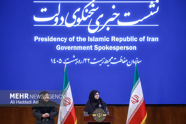 نشست خبری سخنگوی دولت