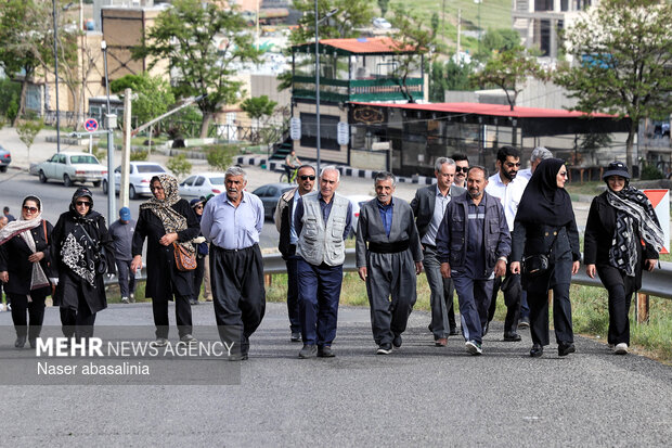 همایش پیاده روی خانوادگی در آبیدر سنندج