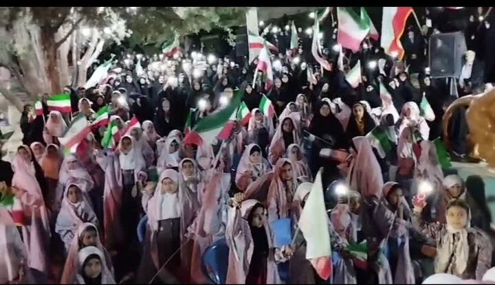 حماسه پرشور کودکان کوهبنانی در شب هفتاد و سوم مقاومت ملی